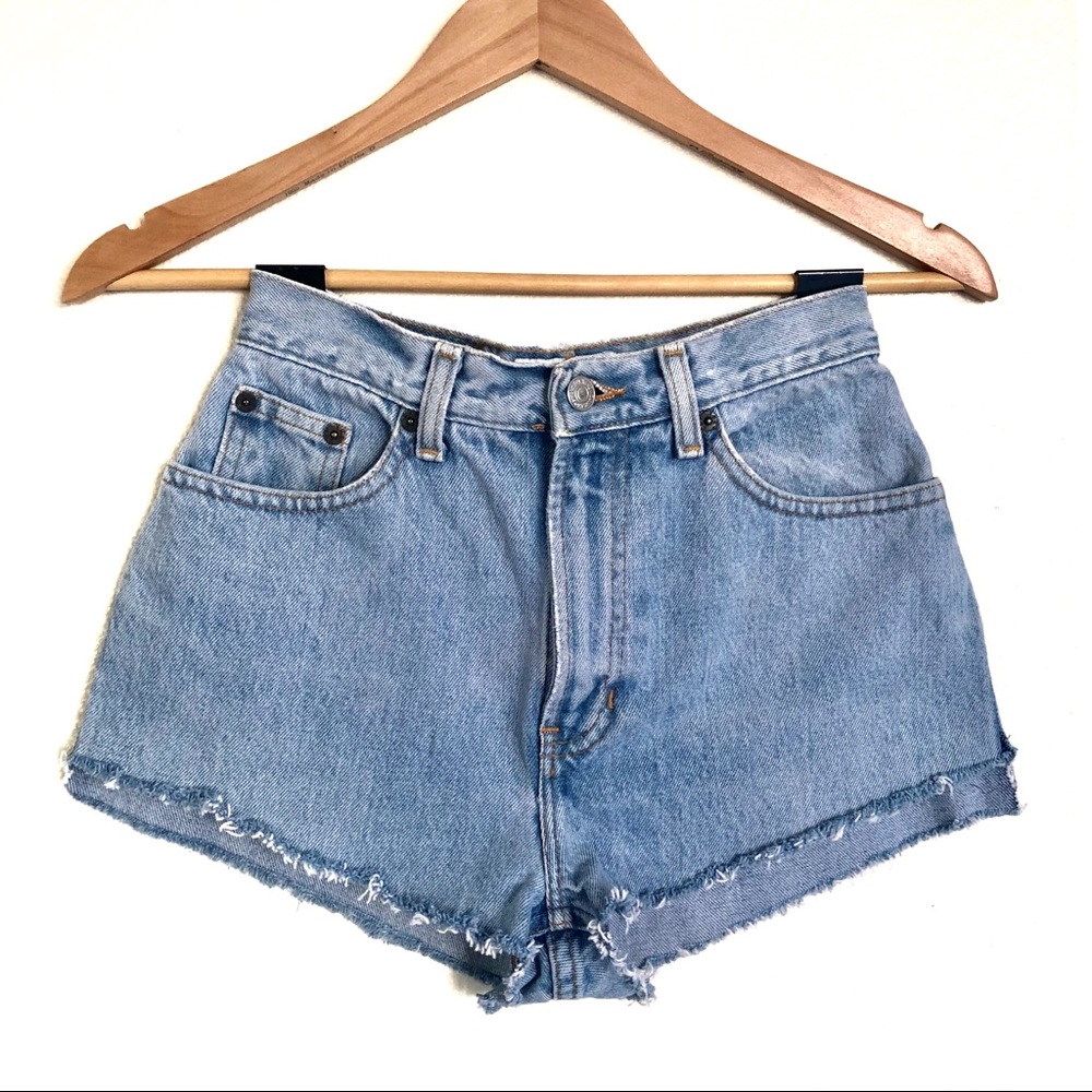 VTG GAP DENIM High-Rise Ladder Hem Jean Shorts